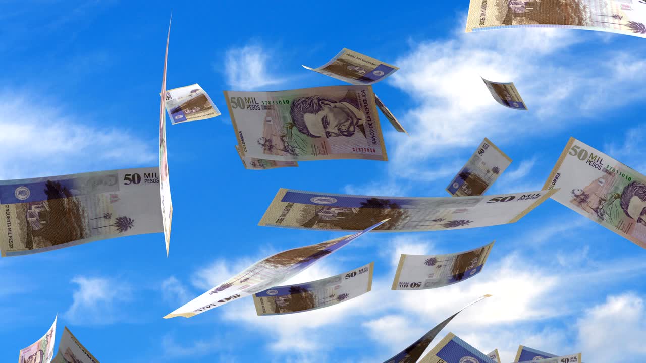 떨어지는 콜롬비아 페소