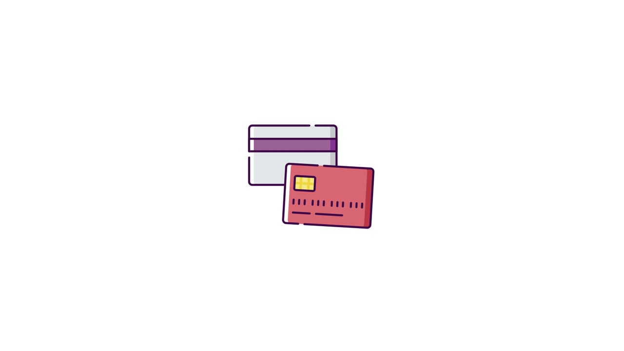 Animated Illustration of Two Credit Cards