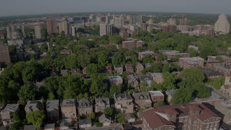 aerial view of central west end neighborhood in st