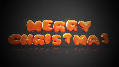 texto moderno de feliz navidad en un vívido gradiente negro
