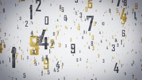 conexión digital abstracta números en movimiento. diseño de movimiento de inteligencia artificial. los conceptos de finanzas, juegos, internet, educación, lluvia de ideas, ai aprendizaje profundo computadora, cerebro, web, red