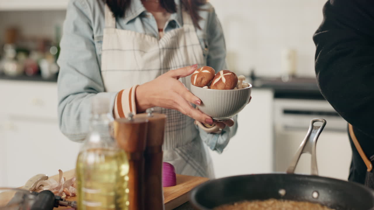 un par de setas para cocinar