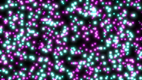 vibrant purple and blue dot pattern on black background