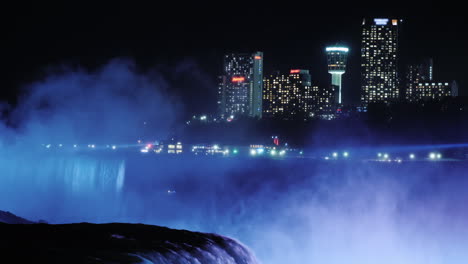 Niagara-Falls-Clifton-Hill-Stadtbild-Bei-Nacht