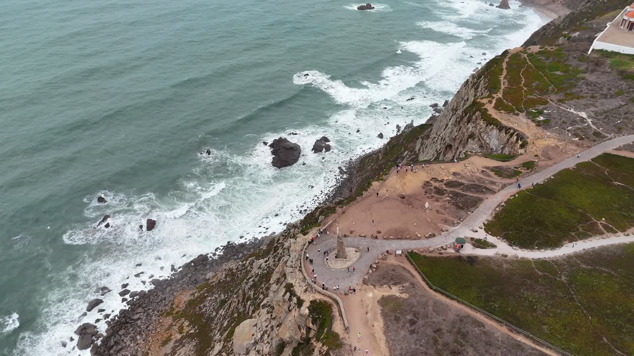 Aerial view of Cabo da Roca, Portugal's Westernmost Point