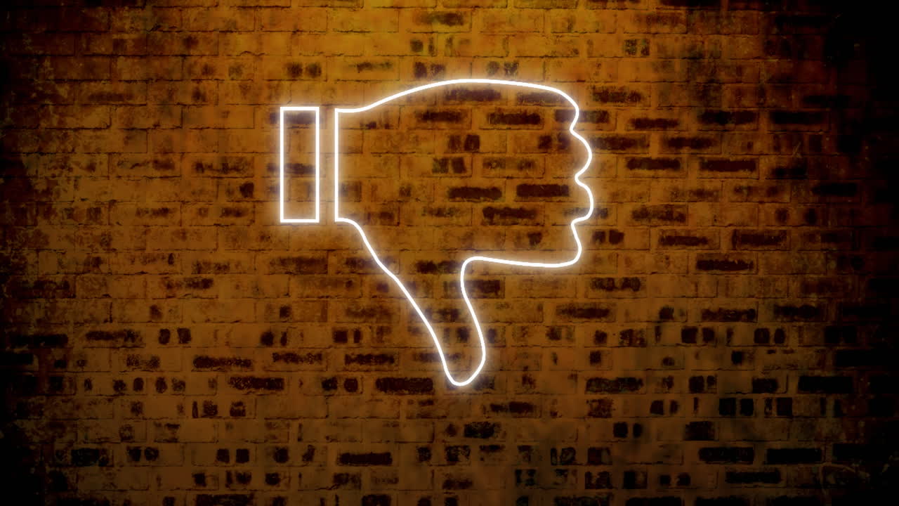 벽돌 벽에 네온 심장 표지판 4k