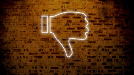 signo de corazón de neón en la pared de ladrillo 4k