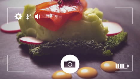 tomar fotos de los alimentos con una cámara digital