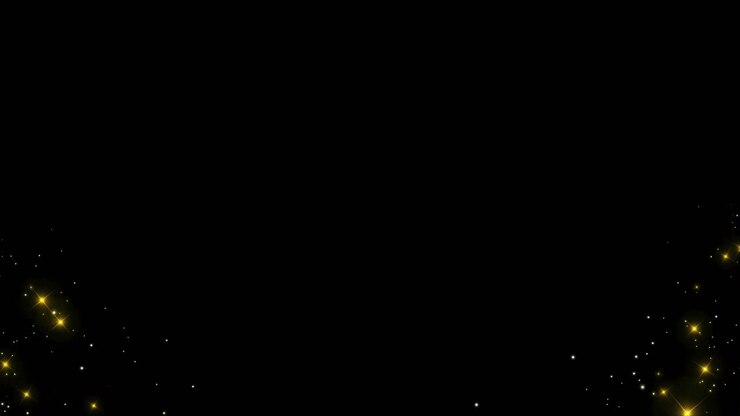 Golden Sparkles on Green Screen