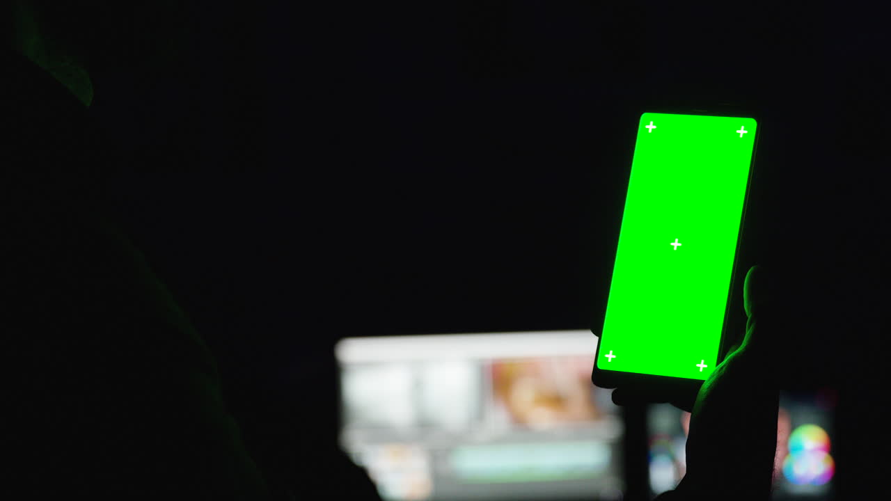 녹색 스크린 스마트 폰