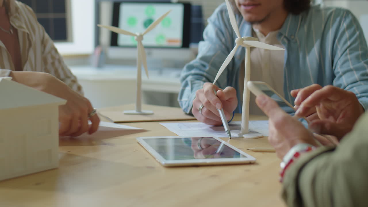 Engineers Working on Renewable Energy Startup Project