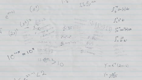 Animación-De-Ecuaciones-Matemáticas-Sobre-Fondo-Blanco