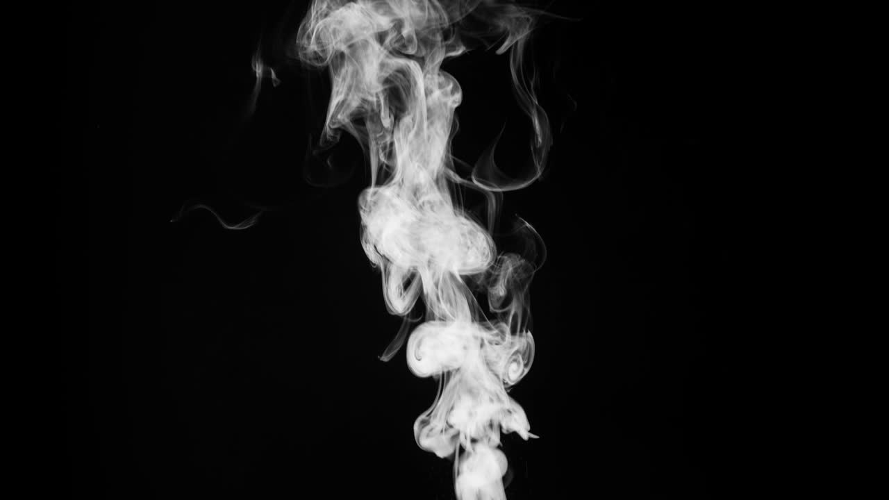 Elemento fumo su nero.