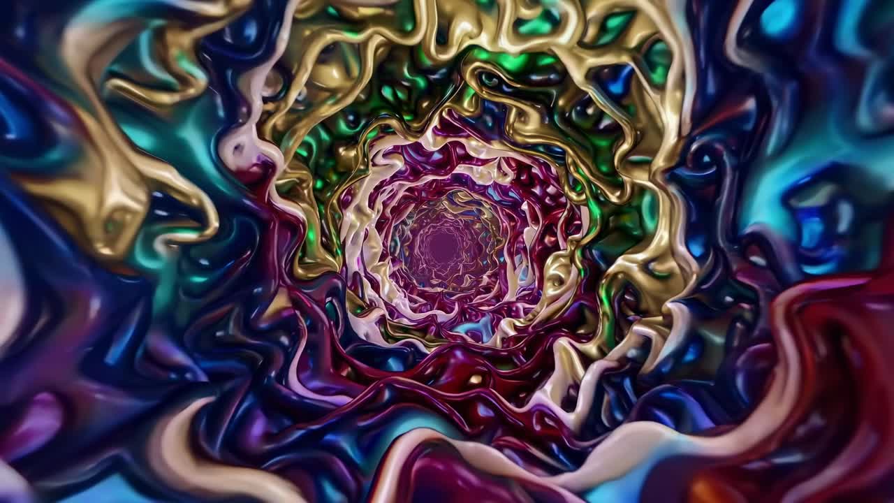 túnel psicodélico abstracto