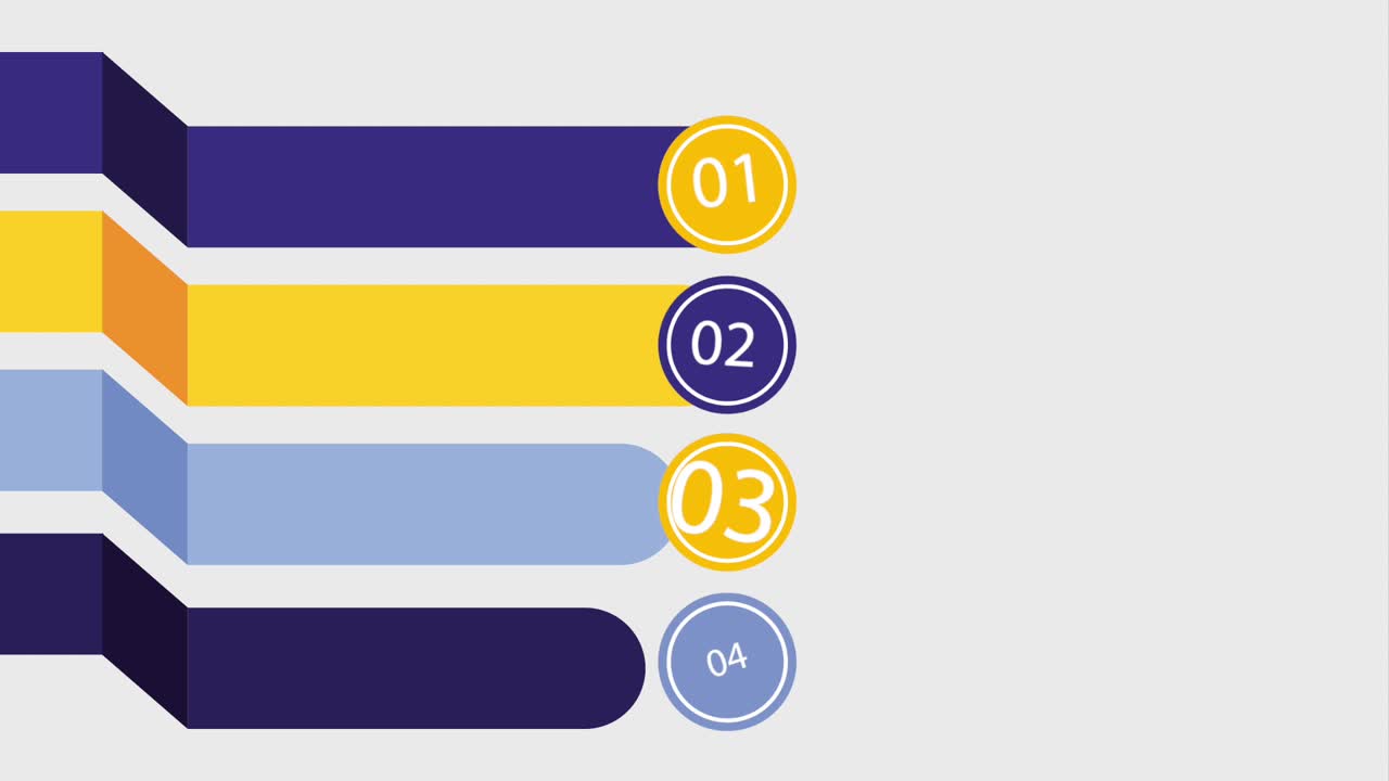 infográfico 4 etapas partes etapas procesos plantilla