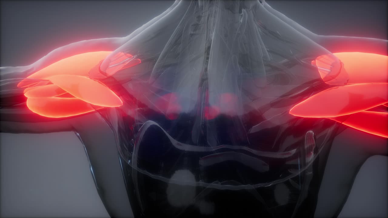 델토이드 - 눈에 보이는 근육 해부학 지도