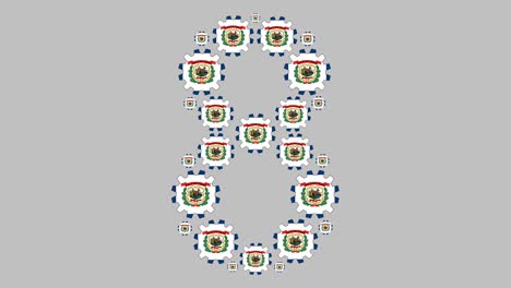 virginia occidental número ocho