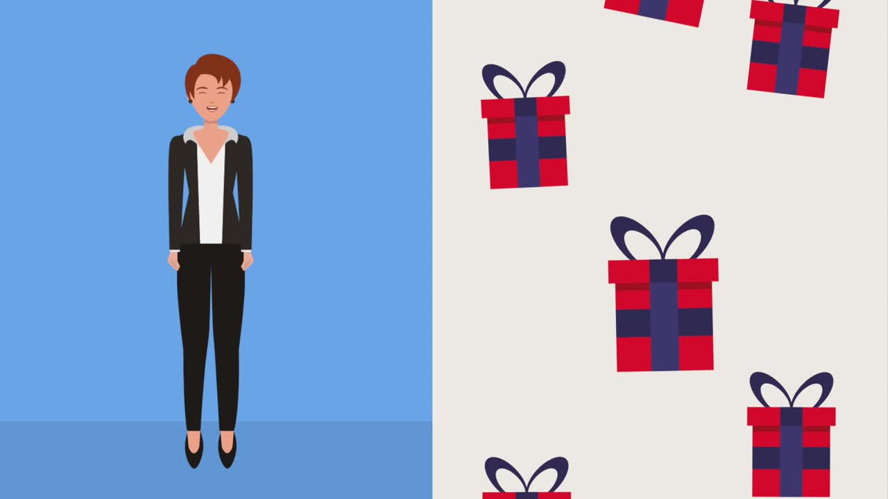 animación de compras en línea de mujeres