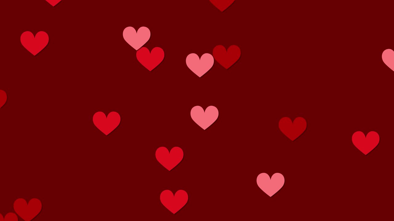 Cuori galleggianti simboleggiano amore e affetto