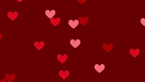 floating hearts symbolize love and affection