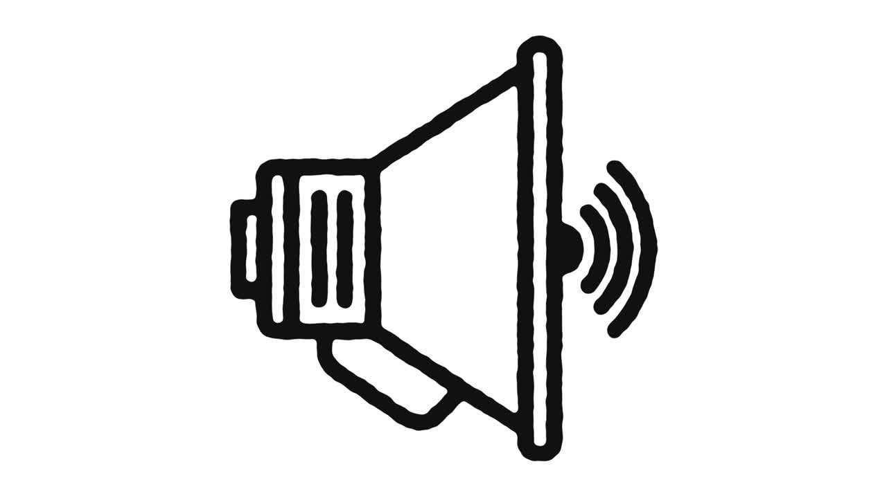 발표 아이콘 애니메이션 영상 및 알파 채널