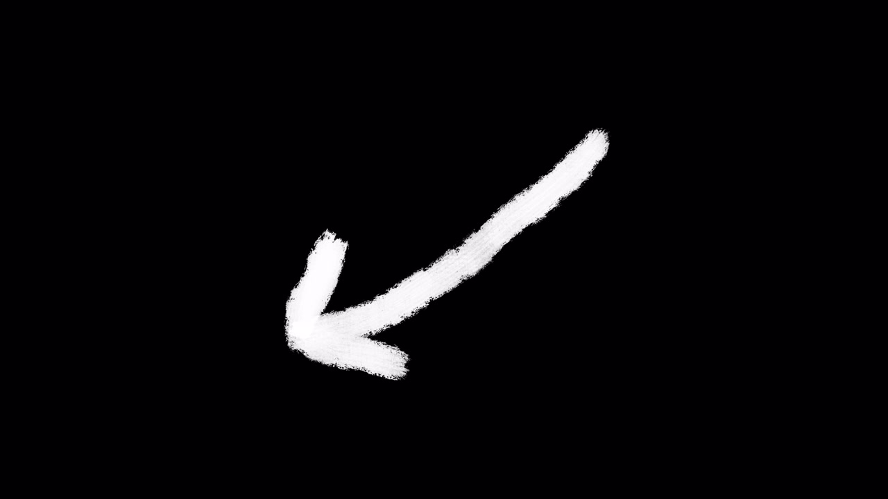 Animated White Chalk Arrow