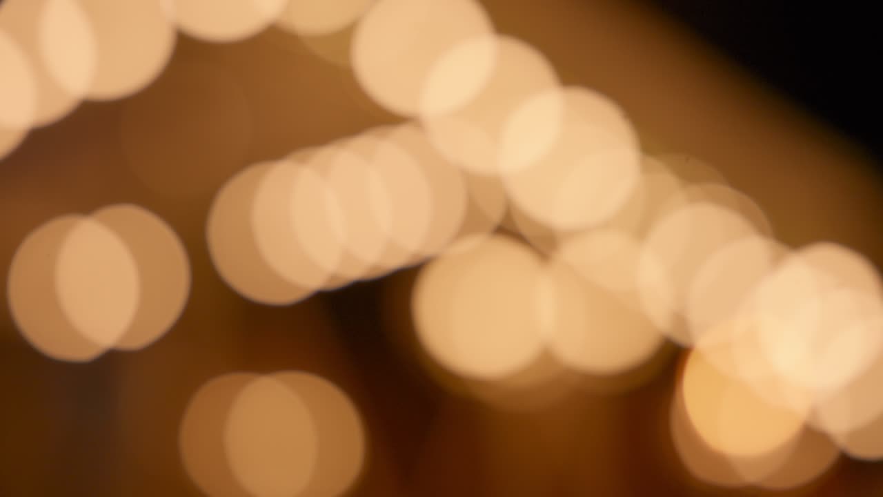 Night lights bokeh background