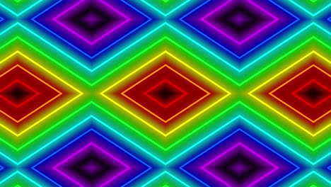 neon geometric pattern illumination animation motion graphics