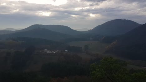 Panorama-view-of-mountains-in-German-landscape