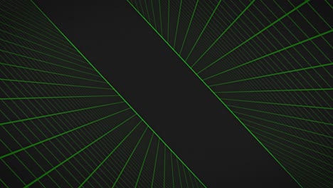 animation of green grid positioned diagonally on grey background