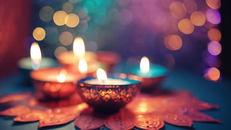 las velas de diwali