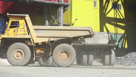 mining trucks at a quarry