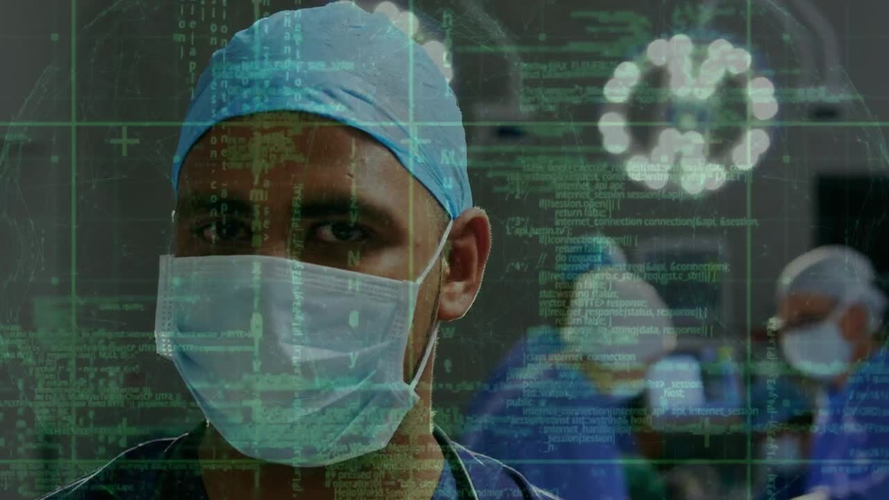 Animation of data processing over diverse surgeons during surgery