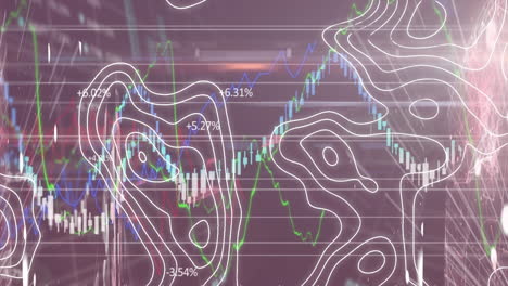 animation of data processing over black background