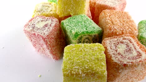 caramelo dulce gelatina y delicioso postre de azúcar
