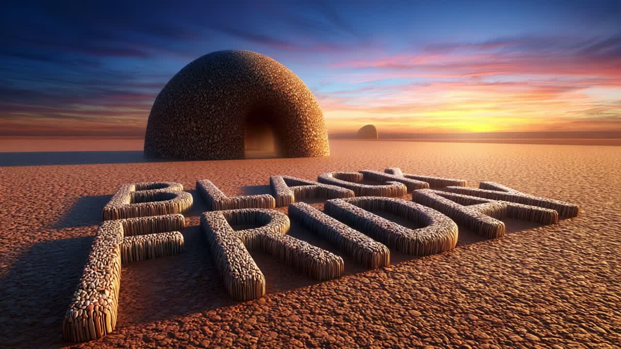 A stunning visual representation of a desert landscape at sunrise featuring the words Black Friday in textured letters. Ideal for themes of shopping and seasonal sales