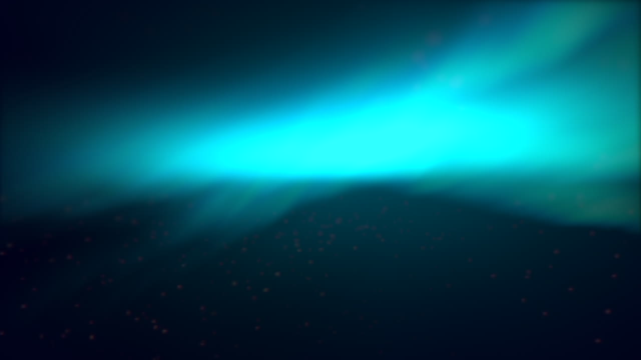 místicas olas azules de la aurora en el cielo nocturno