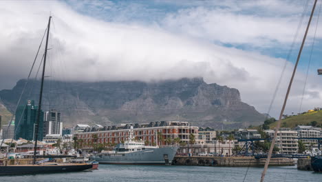 harbour at victoria and alfred waterfront in cape town, south africa