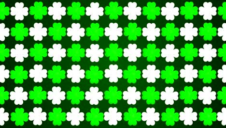 four leafed clover saint patrick day irish holiday seamless loop motion background