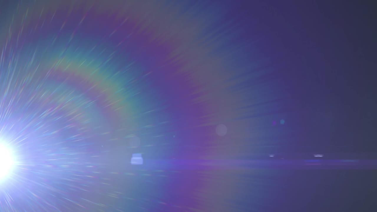 animación de rastros de luz y puntos sobre fondo negro