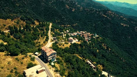 a-Berber-village-at-the-top-of-the-mountain-in-Tizi-Ouezou-Algeria