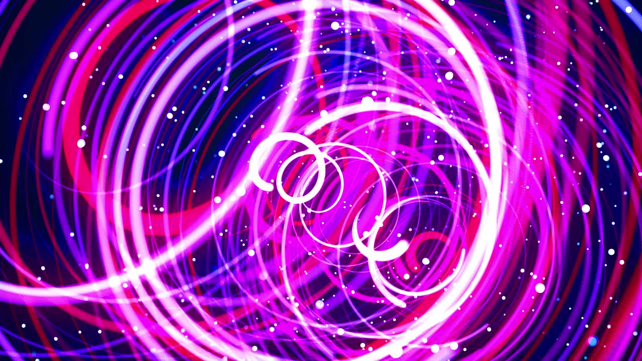 flujo de líneas retorcidas y forman estructura redonda. rayas de luz o rastros de luz multicolores. bg abstracto 3d con curvas de brillo forman estructura redondeada. diseño de movimiento multicolor bg. luma mate como canal alfa