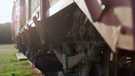 detalle de un vagón de tren utilizado en prisión