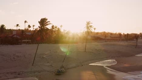 aerial: the famous town for kitesurfing, cumbuco, brazil