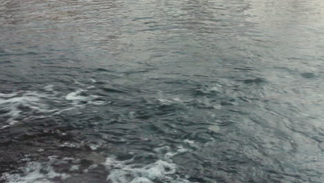 flowing water. water surface. winter river. fast river water. stone with ice