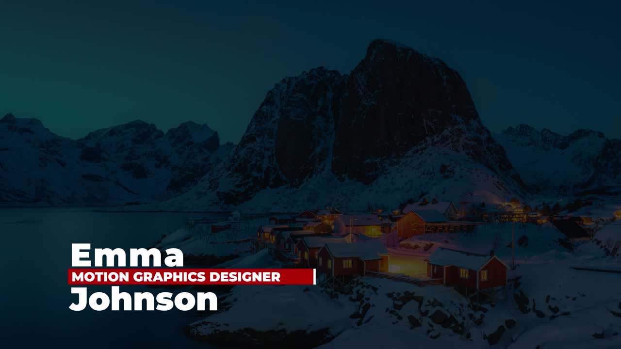 9 Modern Lower Thirds: Sleek Contemporary After Effects Template