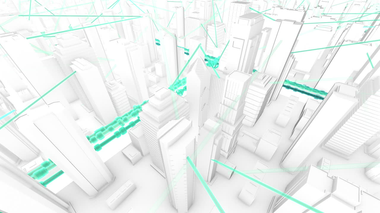 Connected city information highways and fractals pulse
