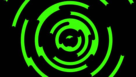 máscara de transición del círculo en el fondo de la pantalla verde de la tecla de croma. elemento de video de transición. 4k