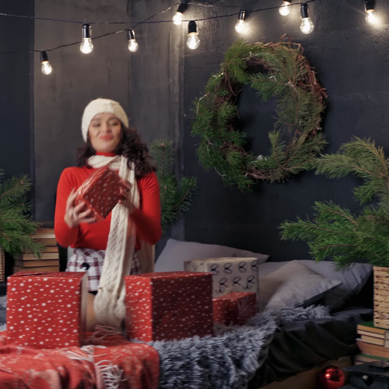 Young woman at home bedroom