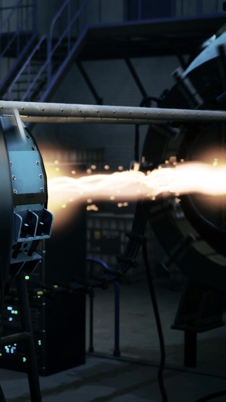 Machine generates sparks during testing in industrial setting in a laboratory